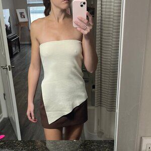 Strapless Knit Bandeau Tube Top